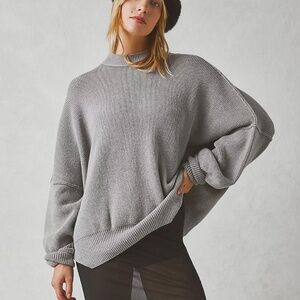 Free People Easy Street Tunic in Heather Grey